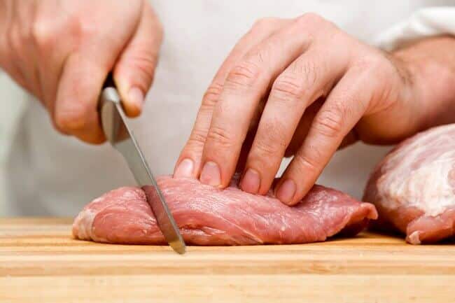 Raw or undercooked meat